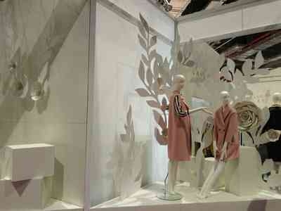 服裝面料展會(huì)搭建,朗安女裝展臺搭建